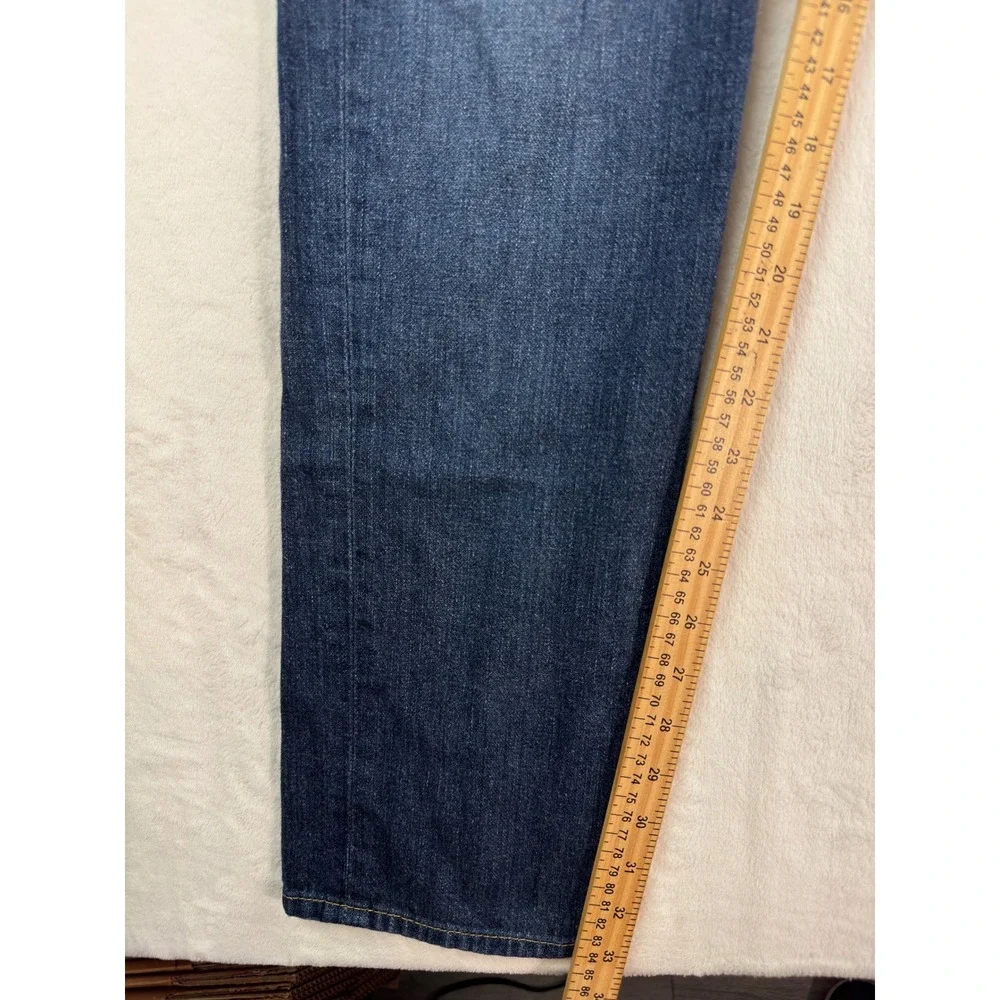 True Religion Rocco Slim Fit Jeans Mens 32 Medium Wash Blue Made in USA Cotton
